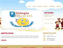 Tablet Screenshot of colegionazareth.cl